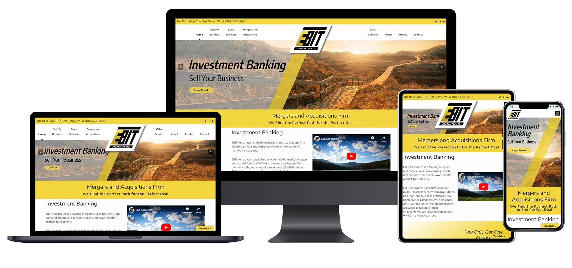 Mergers and Acquisitions Company Website - EBIT Associates - Tarpon Springs FL