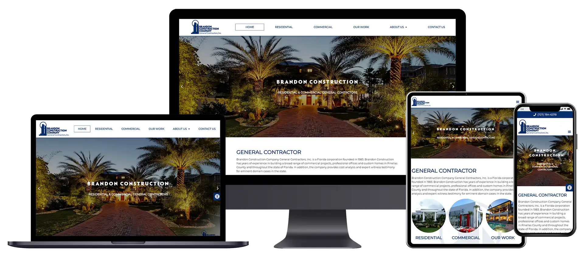General Contractor Website by Known Digital Marketing - Tarpon Springs FL