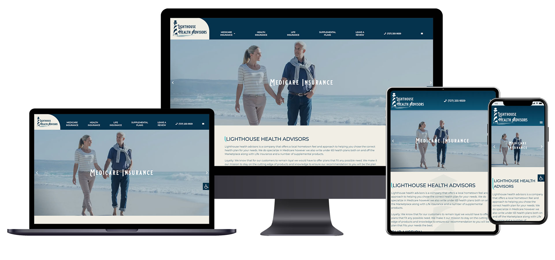 Insurance Company Website by Known Digital Marketing - Tarpon Springs FL